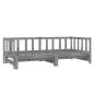 Preview: Tagesbett Ausziehbar Grau Kiefer Massivholz 2x(90x200) cm