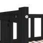 Preview: Tagesbett Ausziehbar Schwarz Kiefer Massivholz 2x(90x200) cm