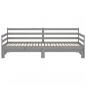Preview: Ausziehbares Tagesbett Grau Massivholz Kiefer 2x(90x200) cm