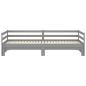 Preview: Ausziehbares Tagesbett Grau Massivholz Kiefer 2x(90x200) cm