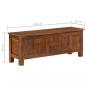 Preview: Truhe 110x30x40 cm Massivholz Mango