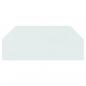 Preview: Kaminofen Glasplatte Sechseck 120x50 cm