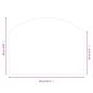 Preview: Kaminofen Glasplatte 80x60 cm