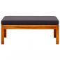 Preview: Gartenhocker 2 Stk. Massivholz Akazie