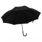 Preview: ARDEBO.de - Regenschirm Schwarz 130 cm 