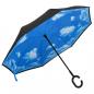 Preview: ARDEBO.de - Regenschirm C-Griff Schwarz 108 cm