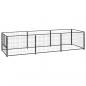 Preview: ARDEBO.de - Hundezwinger Schwarz 3 m² Stahl