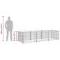 Preview: Hundezwinger Schwarz 3 m² Stahl