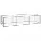Preview: ARDEBO.de - Hundezwinger Silbern 3 m² Stahl