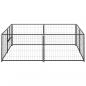Preview: Hundezwinger Schwarz 4 m² Stahl
