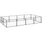 Preview: Hundezwinger Schwarz 8 m² Stahl