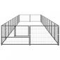 Preview: Hundezwinger Schwarz 20 m² Stahl