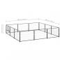 Preview: Hundezwinger Schwarz 9 m² Stahl