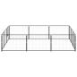 Preview: Hundezwinger Schwarz 9 m² Stahl