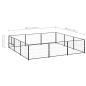 Preview: Hundezwinger Schwarz 9 m² Stahl