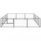 Preview: Hundezwinger Schwarz 15 m² Stahl