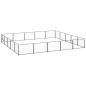 Preview: ARDEBO.de - Hundezwinger Schwarz 25 m² Stahl