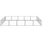 Preview: Hundezwinger Schwarz 25 m² Stahl