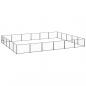 Preview: ARDEBO.de - Hundezwinger Schwarz 30 m² Stahl