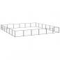 Preview: ARDEBO.de - Hundezwinger Schwarz 36 m² Stahl