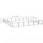 Preview: Hundezwinger Schwarz 36 m² Stahl