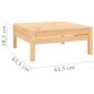 Preview: 6-tlg. Garten-Lounge-Set Kiefer Massivholz