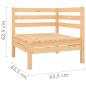 Preview: 8-tlg. Garten-Lounge-Set Massivholz Kiefer