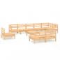 Preview: 10-tlg. Garten-Lounge-Set Massivholz Kiefer