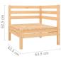 Preview: 10-tlg. Garten-Lounge-Set Massivholz Kiefer