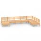 Preview: 8-tlg. Garten-Lounge-Set Massivholz Kiefer