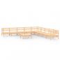 Preview: 10-tlg. Garten-Lounge-Set Massivholz Kiefer