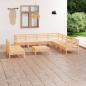 Preview: ARDEBO.de - 10-tlg. Garten-Lounge-Set Massivholz Kiefer