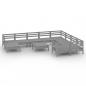 Preview: 11-tlg. Garten-Lounge-Set Grau Massivholz Kiefer