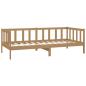 Preview: Tagesbett mit Matratze 90x200 cm Honigbraun Massivholz Kiefer