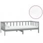 Preview: Tagesbett mit Matratze 90x200 cm Grau Kiefer Massivholz