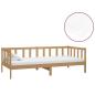 Preview: Tagesbett mit Matratze 90x200 cm Honigbraun Massivholz Kiefer