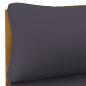 Preview: 6-tlg. Garten-Lounge-Set mit Auflage Massivholz Akazie