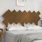 Preview: ARDEBO.de - Bett-Kopfteil Honigbraun 141x3x80,5 cm Massivholz Kiefer