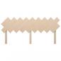 Preview: Bett-Kopfteil 178x3x80,5 cm Massivholz Kiefer