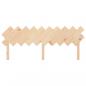 Preview: Bett-Kopfteil 196x3x80,5 cm Massivholz Kiefer