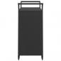 Preview: Barwagen mit Schublade Schwarz 100x45x97 cm Poly Rattan  