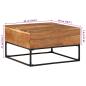 Preview: ARDEBO.de - Couchtisch 68x68x41 cm Massivholz Akazie
