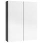 Preview: Bad-Spiegelschrank 60x15x75 cm MDF Glänzendes Grau