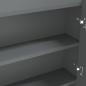 Preview: Spiegelschrank fürs Bad 80x15x60 cm MDF Grau