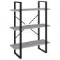 Preview: Bücherregal Betongrau 80x30x105 cm Holzwerkstoff