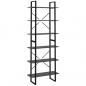 Preview: Hochschrank Grau 80x30x210 cm Holzwerkstoff