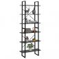 Preview: Hochschrank Grau 80x30x210 cm Holzwerkstoff