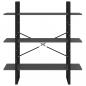 Preview: Bücherregal Grau 100x30x105 cm Holzwerkstoff