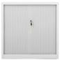 Preview: Schiebetürenschrank Grau 90x40x90 cm Stahl