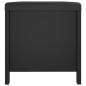 Preview: ARDEBO.de - Sitzbank mit Stauraum Kissen Schwarz 105x40x45cm Holzwerkstoff